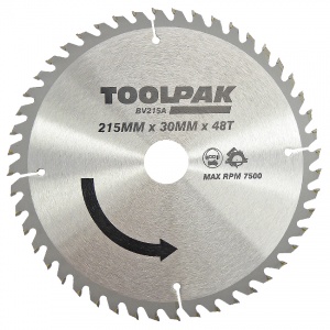 215mm x 30mm x 48T Professional TCT Saw Blade